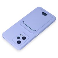 Newface Xiaomi Redmi Note 12 5G Kılıf Kelvin Kartvizitli Silikon - Lila