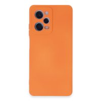 Newface Xiaomi Redmi Note 12 5G Kılıf Nano içi Kadife  Silikon - Turuncu