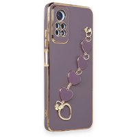 Newface Xiaomi Redmi Note 12 Pro 4G Kılıf Esila Silikon - Mor