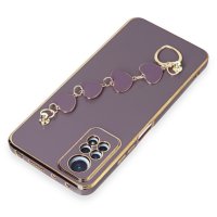 Newface Xiaomi Redmi Note 12 Pro 4G Kılıf Esila Silikon - Mor