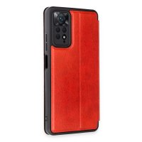 Newface Xiaomi Redmi Note 12 Pro 4G Kılıf Flip Cover - Kırmızı