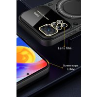 Newface Xiaomi Redmi Note 12 Pro 4G Kılıf Joy Lens Standlı Kapak - Kırmızı
