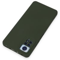 Newface Xiaomi Redmi Note 12 Pro 4G Kılıf Nano içi Kadife Silikon - Koyu Yeşil