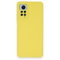 Newface Xiaomi Redmi Note 12 Pro 4G Kılıf Nano içi Kadife Silikon - Sarı