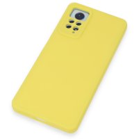 Newface Xiaomi Redmi Note 12 Pro 4G Kılıf Nano içi Kadife Silikon - Sarı
