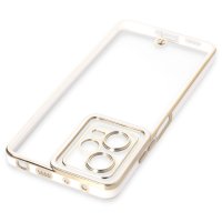 Newface Xiaomi Redmi Note 12 Pro 5G Kılıf Liva Lens Silikon - Beyaz