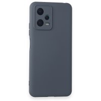 Newface Xiaomi Redmi Note 12 Pro 5G Kılıf Nano içi Kadife  Silikon - Gri