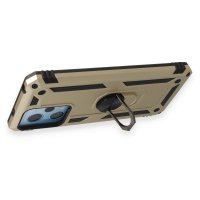 Newface Xiaomi Redmi Note 12 Pro 5G Kılıf Sofya Yüzüklü Silikon Kapak - Gold