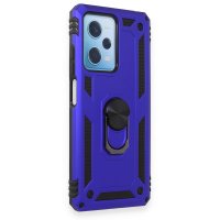 Newface Xiaomi Redmi Note 12 Pro 5G Kılıf Sofya Yüzüklü Silikon Kapak - Lacivert