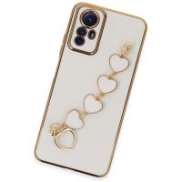 Newface Xiaomi Redmi Note 12S Kılıf Esila Silikon - Beyaz