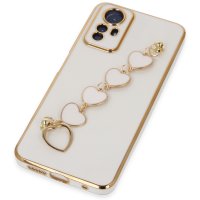 Newface Xiaomi Redmi Note 12S Kılıf Esila Silikon - Beyaz