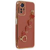 Newface Xiaomi Redmi Note 12S Kılıf Esila Silikon - Kırmızı