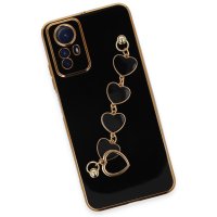 Newface Xiaomi Redmi Note 12S Kılıf Esila Silikon - Siyah