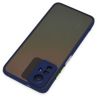 Newface Xiaomi Redmi Note 12S Kılıf Montreal Silikon Kapak - Lacivert
