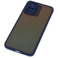 Newface Xiaomi Redmi Note 12S Kılıf Montreal Silikon Kapak - Lacivert