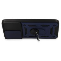 Newface Xiaomi Redmi Note 12S Kılıf Pars Lens Yüzüklü Silikon - Lacivert