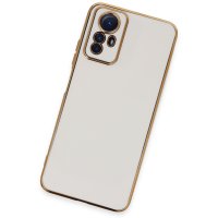 Newface Xiaomi Redmi Note 12S Kılıf Volet Silikon - Beyaz