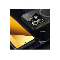 Newface Xiaomi Redmi Note 13 4G Kılıf Joy Lens Standlı Kapak - Koyu Yeşil