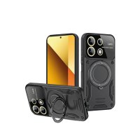 Newface Xiaomi Redmi Note 13 4G Kılıf Joy Lens Standlı Kapak - Siyah