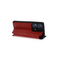 Newface Xiaomi Redmi Note 13 Pro 4G Kılıf Flip Cover - Kırmızı