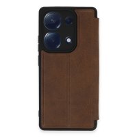 Newface Xiaomi Redmi Note 13 Pro 4G Kılıf Flip Cover - Taba