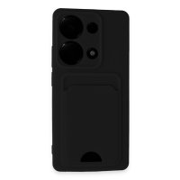 Newface Xiaomi Redmi Note 13 Pro 4G Kılıf Kelvin Kartvizitli Silikon - Siyah