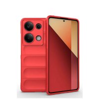 Newface Xiaomi Redmi Note 13 Pro 4G Kılıf Optimum Silikon - Kırmızı