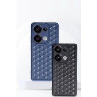 Newface Xiaomi Redmi Note 13 Pro 4G Kılıf Petek Silikon Kapak - Siyah