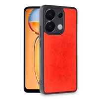 Newface Xiaomi Redmi Note 13 Pro 5G Kılıf Aras Deri Kapak - Kırmızı