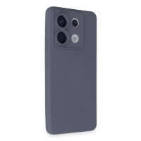 Newface Xiaomi Redmi Note 13 Pro 5G Kılıf Nano içi Kadife Silikon - Gri