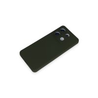 Newface Xiaomi Redmi Note 13 Pro 5G Kılıf Nano içi Kadife Silikon - Koyu Yeşil