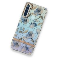 Newface Xiaomi Redmi Note 8 Kılıf Çiçekli Silikon - Lila