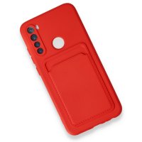 Newface Xiaomi Redmi Note 8 Kılıf Kelvin Kartvizitli Silikon - Kırmızı