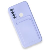 Newface Xiaomi Redmi Note 8 Kılıf Kelvin Kartvizitli Silikon - Lila