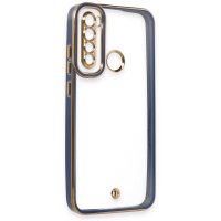 Newface Xiaomi Redmi Note 8 Kılıf Liva Lens Silikon - Mavi