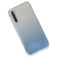 Newface Xiaomi Redmi Note 8 Kılıf Lüx Çift Renkli Silikon - Mavi