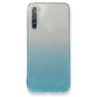 Newface Xiaomi Redmi Note 8 Kılıf Lüx Çift Renkli Silikon - Turkuaz