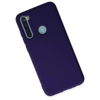 Newface Xiaomi Redmi Note 8 Kılıf Nano içi Kadife Silikon - Mor