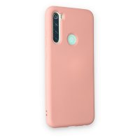 Newface Xiaomi Redmi Note 8 Kılıf Nano içi Kadife Silikon - Pudra