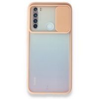 Newface Xiaomi Redmi Note 8 Kılıf Palm Buzlu Kamera Sürgülü Silikon - Pembe