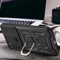 Newface Xiaomi Redmi Note 8 Kılıf Pars Lens Yüzüklü Silikon - Yeşil