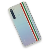 Newface Xiaomi Redmi Note 8 Kılıf Prime Silikon - Kırmızı-Yeşil