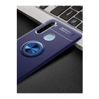 Newface Xiaomi Redmi Note 8 Kılıf Range Yüzüklü Silikon - Mavi