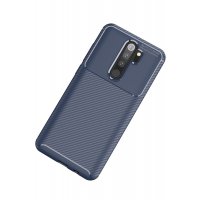 Newface Xiaomi Redmi Note 8 Pro Kılıf Focus Karbon Silikon - Lacivert