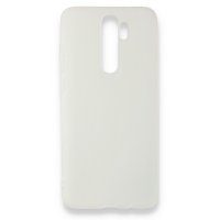 Newface Xiaomi Redmi Note 8 Pro Kılıf Hopi Silikon - Beyaz
