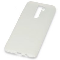 Newface Xiaomi Redmi Note 8 Pro Kılıf Hopi Silikon - Beyaz