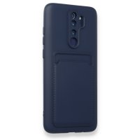 Newface Xiaomi Redmi Note 8 Pro Kılıf Kelvin Kartvizitli Silikon - Lacivert