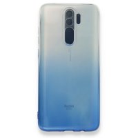 Newface Xiaomi Redmi Note 8 Pro Kılıf Lüx Çift Renkli Silikon - Mavi