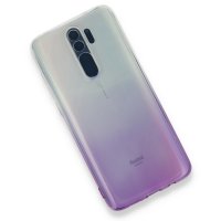 Newface Xiaomi Redmi Note 8 Pro Kılıf Lüx Çift Renkli Silikon - Mor