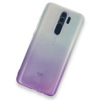Newface Xiaomi Redmi Note 8 Pro Kılıf Lüx Çift Renkli Silikon - Mor